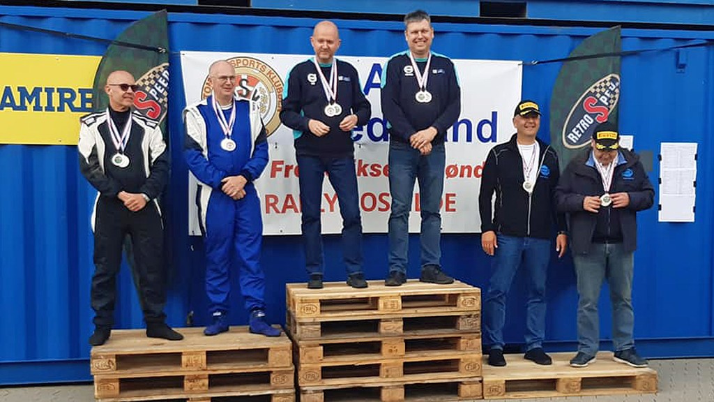 Vindere af klasse 9 i John Frederiksen Rally Sprint-2021, Heino Mejer og Bo Mølgaard, Rally-Team-Mejer
(Foto: Linda Mejer)
